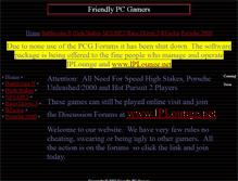 Tablet Screenshot of friendly-pc-gamers.net
